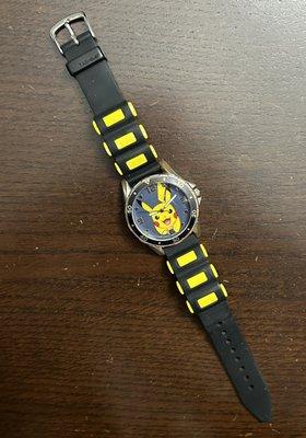 My son's Pikachu watch with a new buckle and strap loop