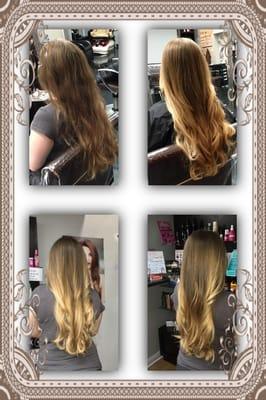 Before and after Balayage