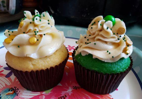 Bailey's cupcakes for St. Patrick's Day