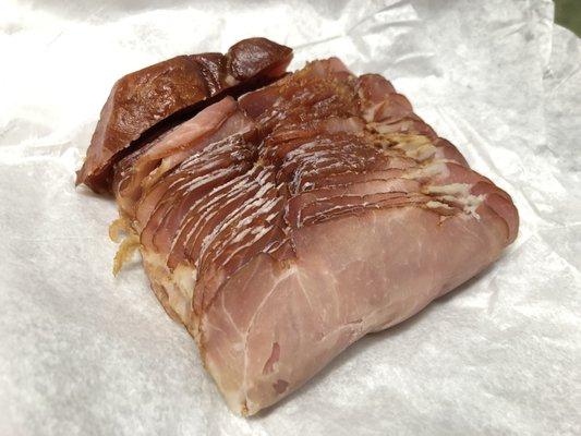 Smoked ham---a bit too salty for us. Eat sparingly.