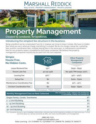 Our Property Management Fee Structure