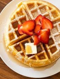 Waffle strawberry