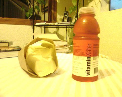 Carnitas Burrito width compared to Vitamin Water bottle, Circa 2007