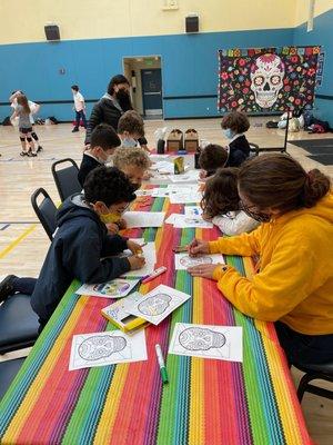 Our parent group 'St. Paul's Culture Club' organized a Dia de los Muertos activity.