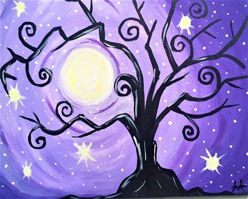 Saturday October 27 Paint Night SPELLBOUND