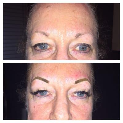 Eyebrows / Permanent Makeup Before and After