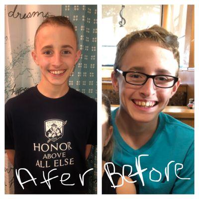 Before $ After! We've been going to him since my son was small and before he had his own shop and I would never go anywhere else!