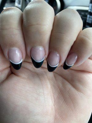 Tuxedo nails