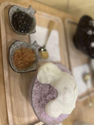 Taro shaved ice