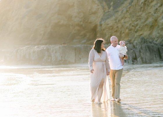 Family session in laguna beach