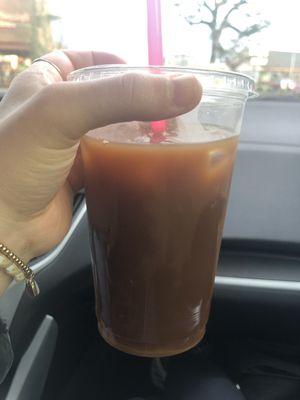 Iced Americano w/ cream