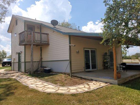 View of the rear of the home.