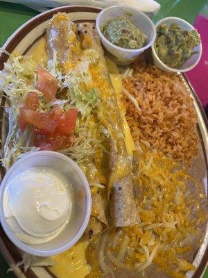 Flautas with corn tortillas