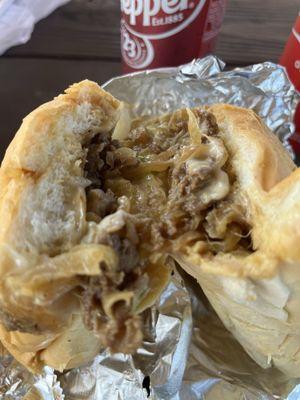 Cheese steak poboy