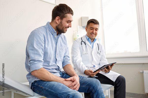 Private consultations with a male physician.