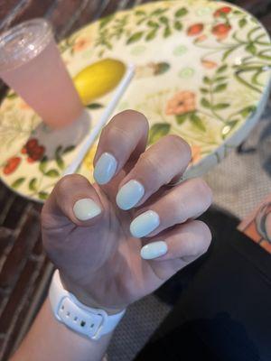 Dip powder manicure