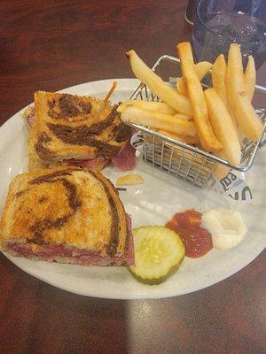 Reuben and fries