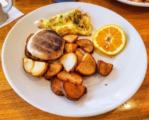 Spinach and Feta Small Omelet Combo at Hotcakes Emporium Avon