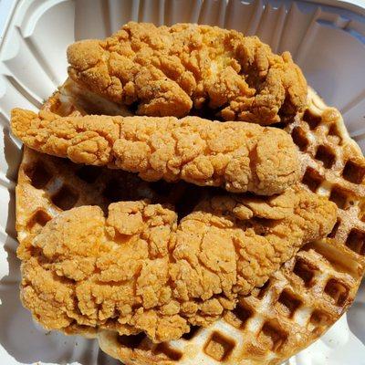 Chicken and waffles