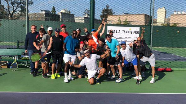 West LA Tennis - Live Ball Workout (Group Tennis Clinic)