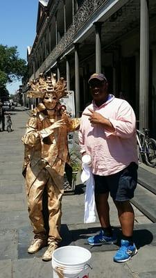 Hanging Out In Jackson Square In the French Quarter of New Orleans.