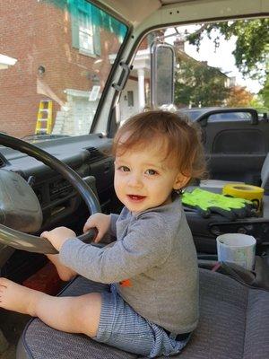 Forte Plumbing company starts our new trainee off taking a turn at the wheel.