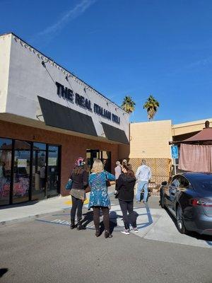 Busy line out the door post Christmas