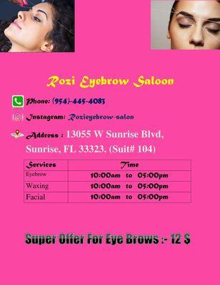 Eyebrow threading book now