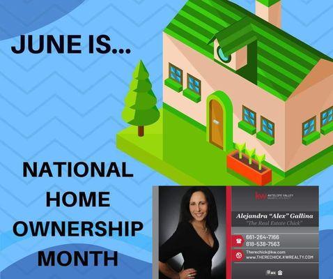 In my world... I celebrate Homeownership all year long! But June is apparently the OFFICIAL MONTH! :) #THEREALESTATECHICK #buysellwithme