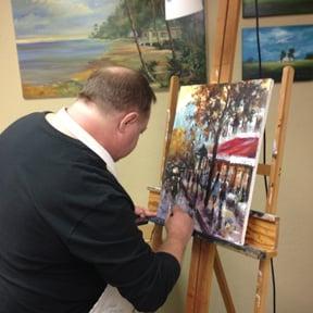 Individual attention is given each student to help them develop there won style of painting