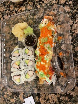 Covid Take Out - California Roll and OMG Roll