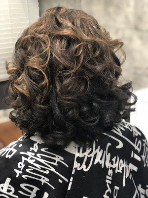 Highlights and silk press