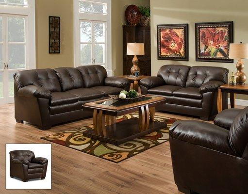 Brown Sofa and Loveseat only $699 for both. Retail $999. We offer delivery, financing and FREE layaway. Call TODAY 850-545-7112.