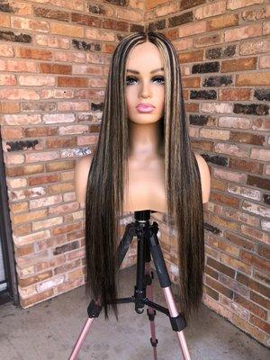 Swan studio lace closure wig unit