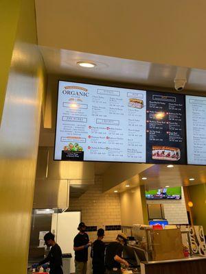 Digital menu