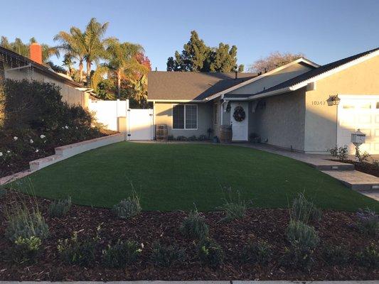 Our front yard after New Green Landscape!