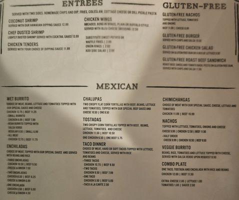 Menu as of August 24, 2023 photo 3 of 3