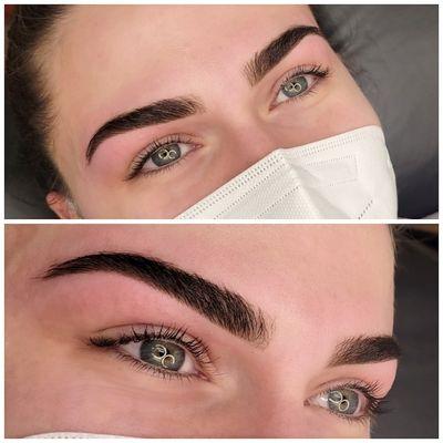 Brow Shaping + Hybrid Tint