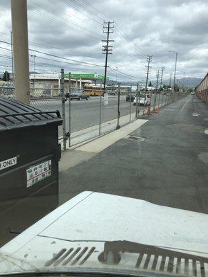 This is a closed gate at 11:30am