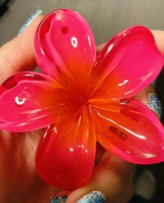 Beautiful Hawaiian clips - baby girl picked out this one for her hair