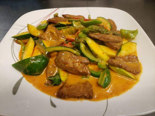 Panang beef curry