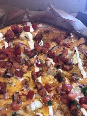 Chipotle Chicken Pizza: My absolute fave