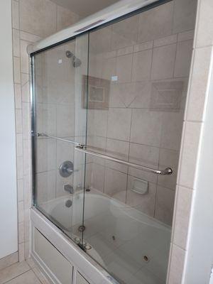 Excellent job on new shower doors.