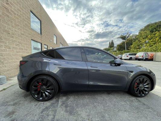 Tesla Model Y performance model. Ceramic tint