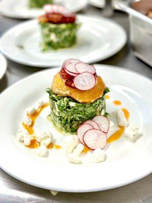 Our watercress blood orange salad