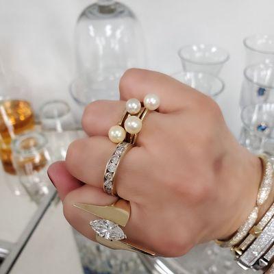 Fabulous pearl stacking rings!