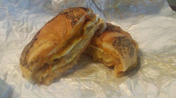 This is the amazing Killer Miller breakfast sandwich. So good!