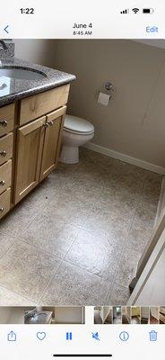 master bath at move out