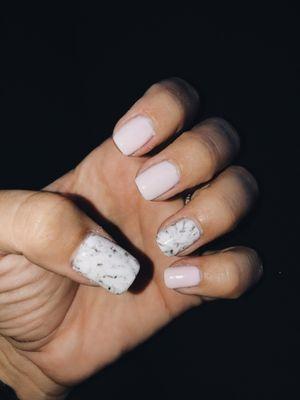 gel nails, marble design