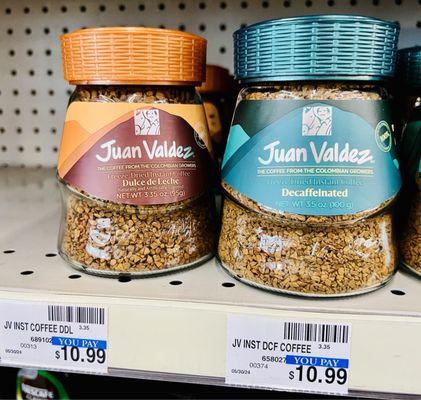 Juan Valdez Dulce de Leche & Decaffeinated Freeze-Dried Instant Coffee